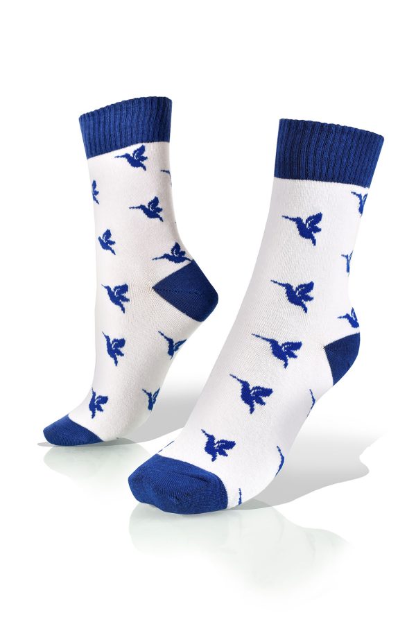 Medias Aves del Plata™ Aves en Azul. Diseño Exclusivo.