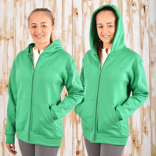 Canguro Campera con Cierre  Verde Manzana